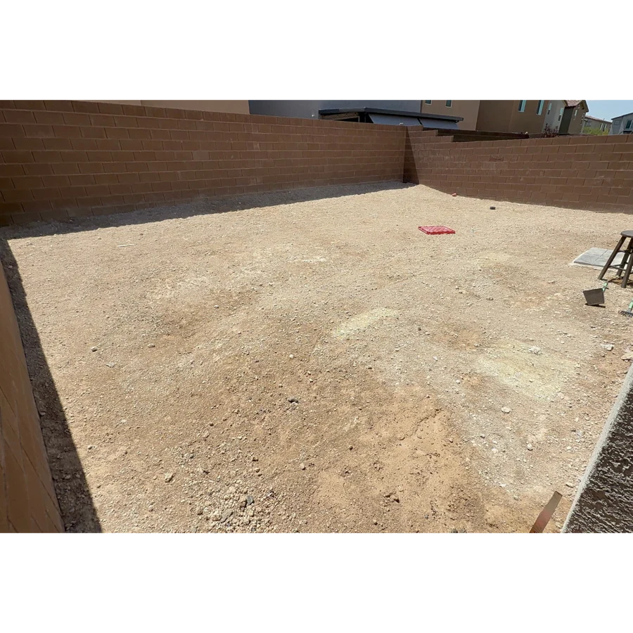 Anthony's backyard after a Poop Scoop Dude visit, spotless turf
