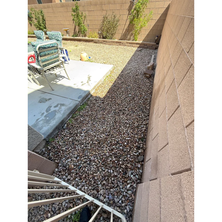 Danielle's backyard after a Poop Scoop Dude visit, clean turf