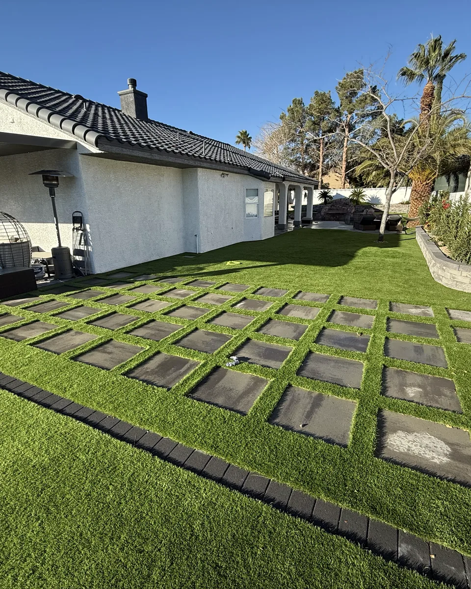 Spotless Las Vegas backyard with all dog waste removed